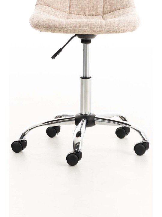 Scaun birou Emil stofa, crem