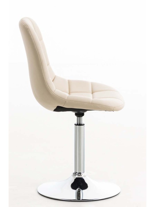 Scaun Emil imitatie piele, crem