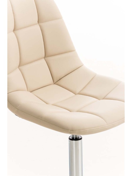 Scaun Emil imitatie piele, crem