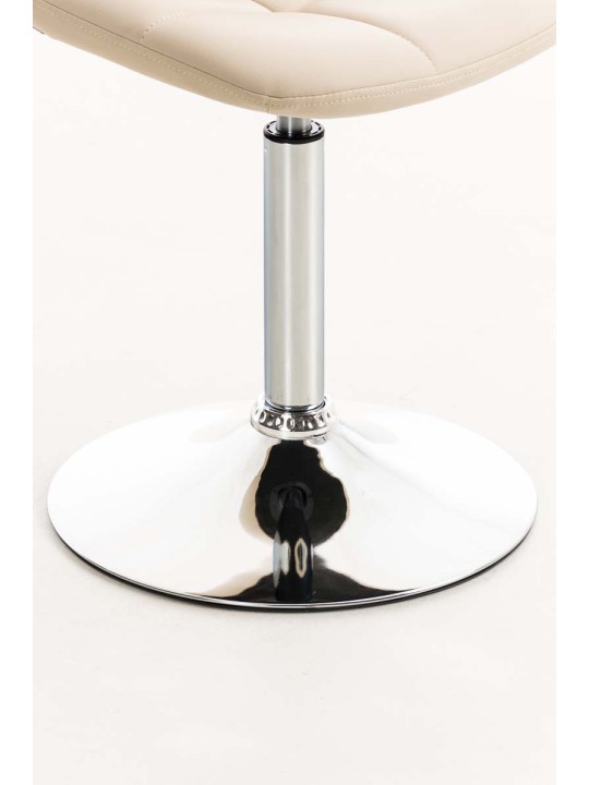 Scaun Emil imitatie piele, crem