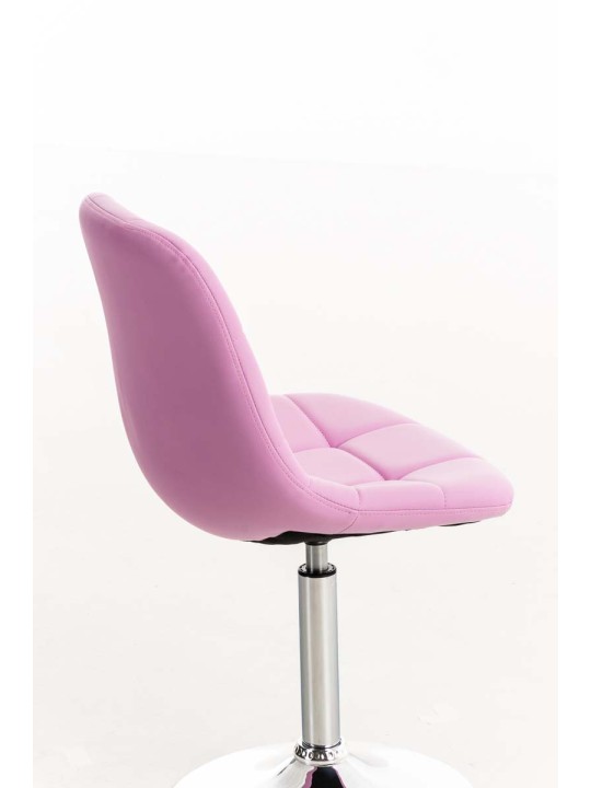 Scaun Emil imitatie piele, roz