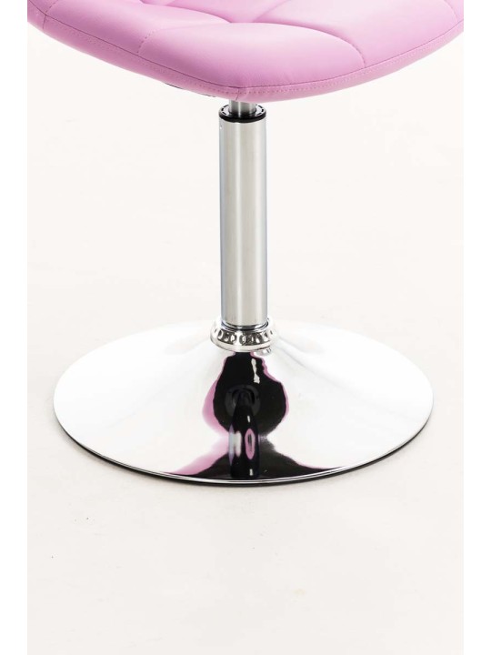Scaun Emil imitatie piele, roz