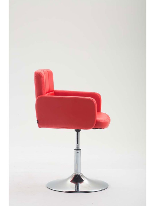 Sezlong din piele artificiala Los Angeles, roșu