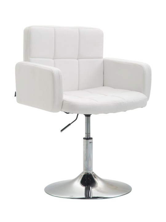 Sezlong din piele artificiala Los Angeles, alb