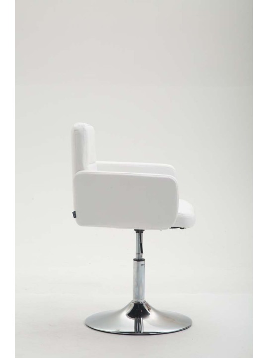 Sezlong din piele artificiala Los Angeles, alb