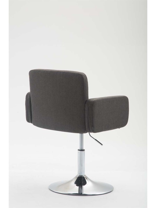 Sezlong țesătură Los Angeles, gri închis