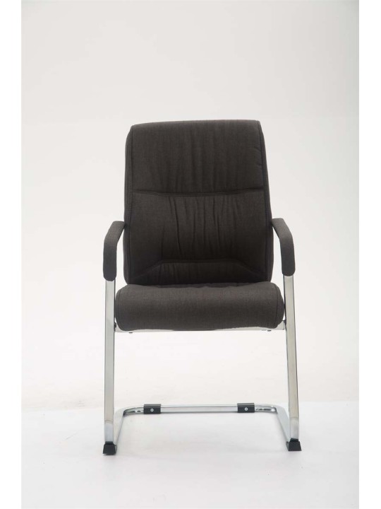 Scaun vizitator XL țesătură Anubis, gri închis