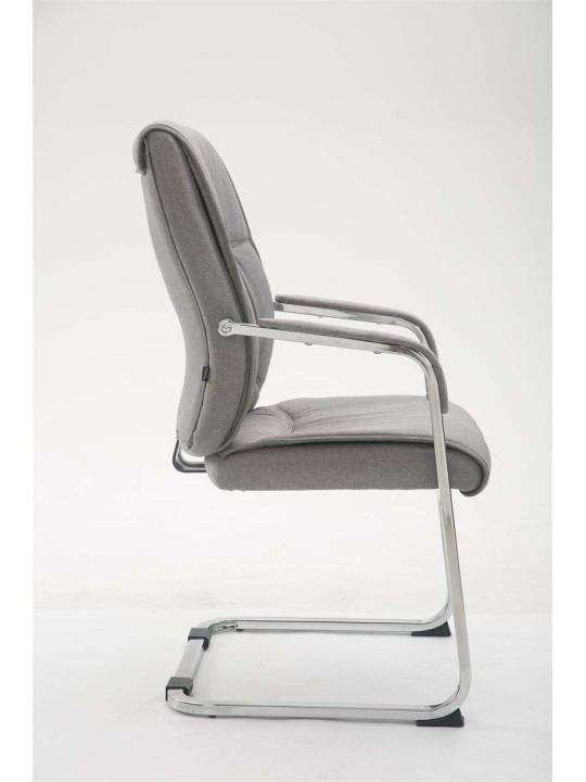 Scaun vizitator XL țesătură Anubis, gri