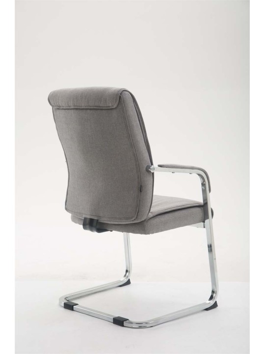 Scaun vizitator XL țesătură Anubis, gri