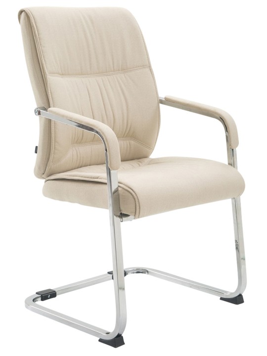 Scaun vizitator XL țesătură Anubis, crem Scaun vizitator XL țesătură Anubis, crem