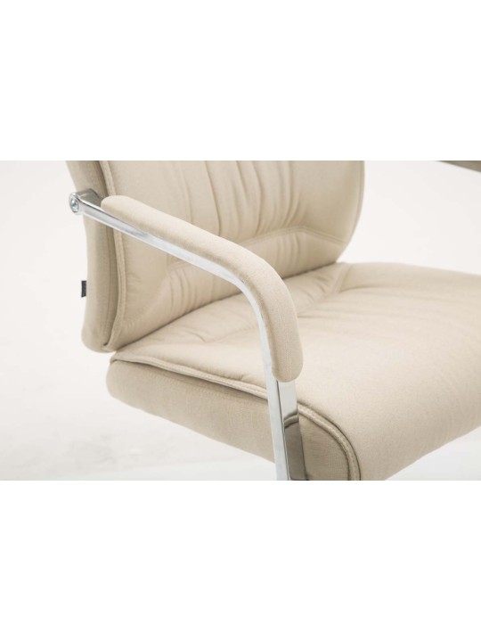 Scaun vizitator XL țesătură Anubis, crem Scaun vizitator XL țesătură Anubis, crem