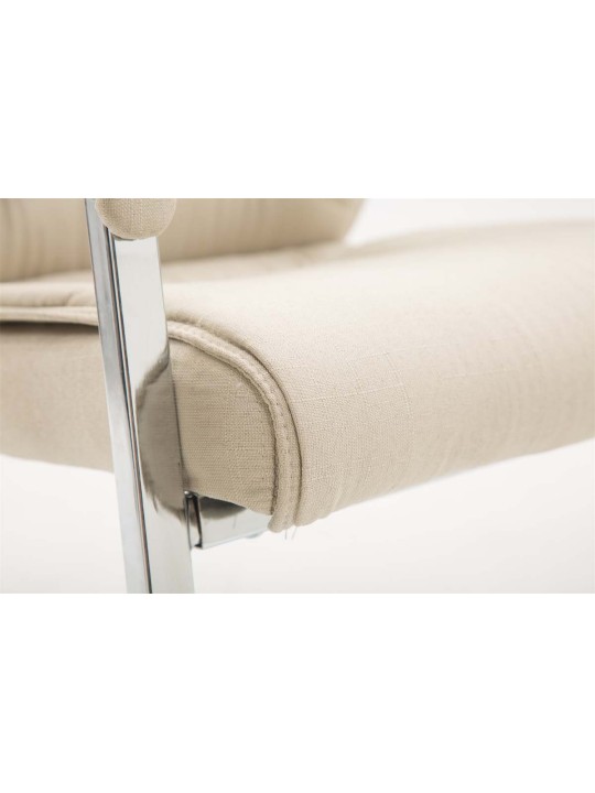 Scaun vizitator XL țesătură Anubis, crem Scaun vizitator XL țesătură Anubis, crem
