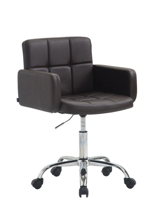 Scaun de lucru Los Angeles imitatie piele, maro Scaun de lucru Los Angeles imitatie piele, maro