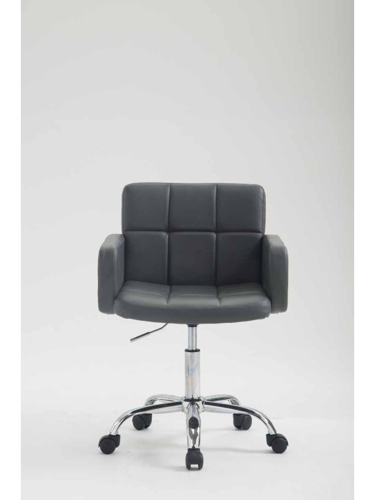 Scaun de lucru Los Angeles imitatie piele, gri
