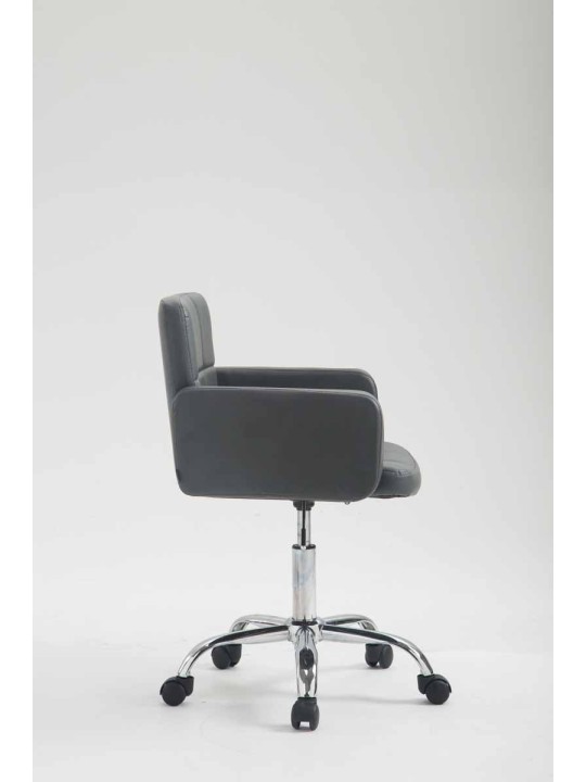Scaun de lucru Los Angeles imitatie piele, gri