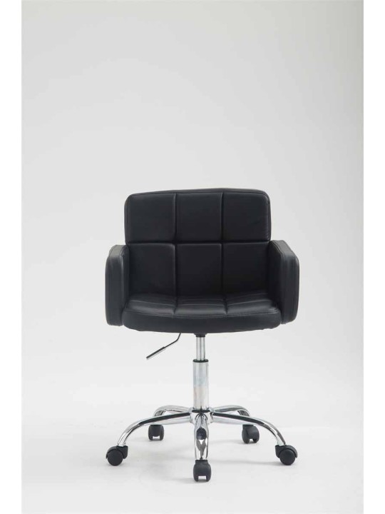 Scaun de lucru Los Angeles imitatie piele, negru