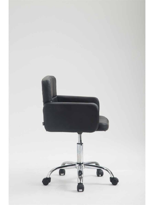 Scaun de lucru Los Angeles imitatie piele, negru