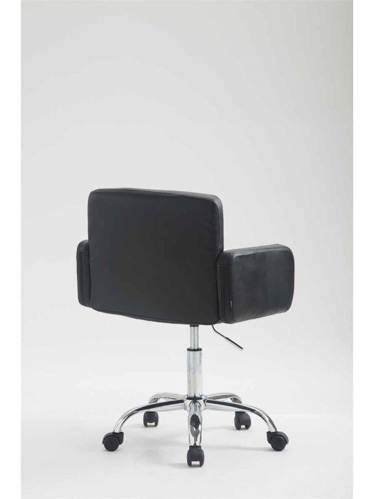 Scaun de lucru Los Angeles imitatie piele, negru