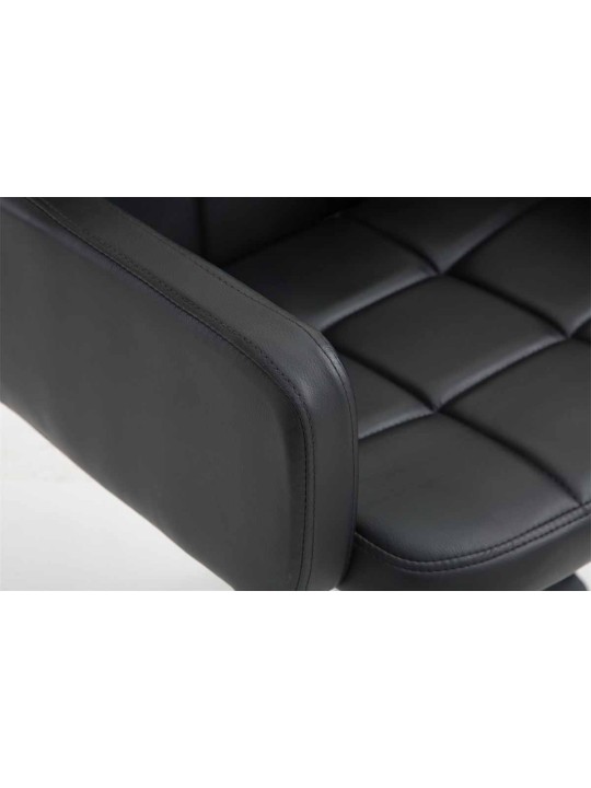 Scaun de lucru Los Angeles imitatie piele, negru