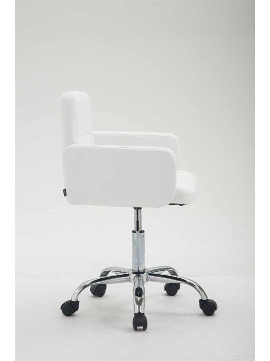 Scaun de lucru Los Angeles imitatie piele, alb Scaun de lucru Los Angeles imitatie piele, alb