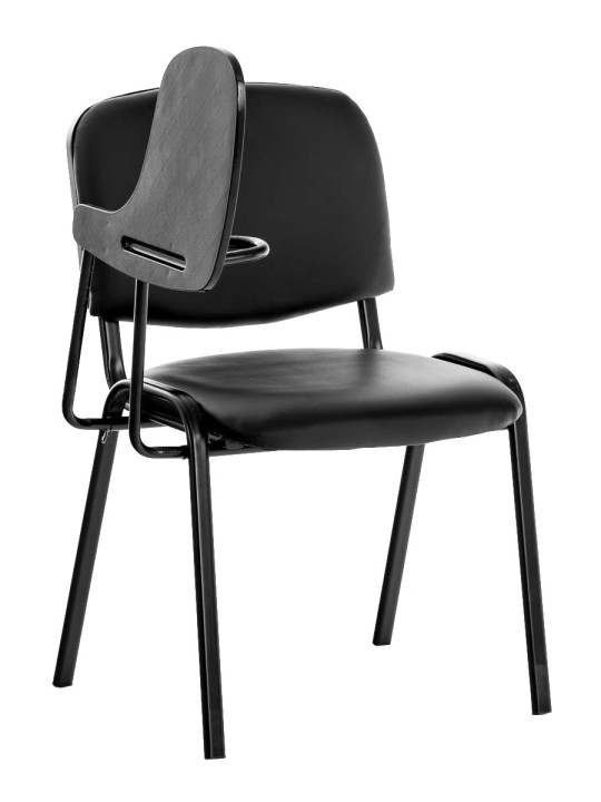 Scaun Ken cu masa plianta imitatie piele, negru Scaun Ken cu masa plianta imitatie piele, negru