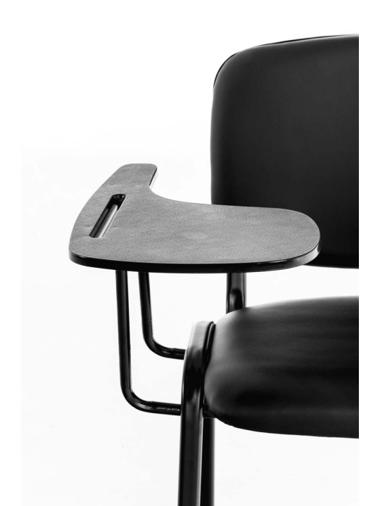 Scaun Ken cu masa plianta imitatie piele, negru Scaun Ken cu masa plianta imitatie piele, negru