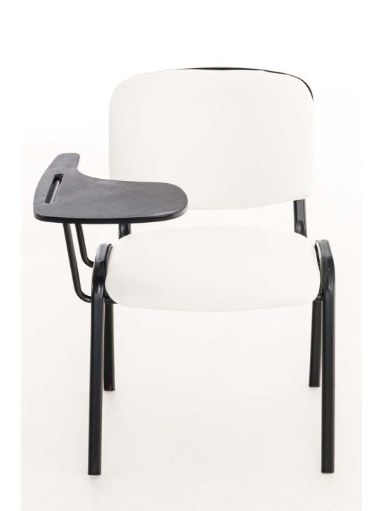 Scaun Ken cu masa plianta imitatie piele, alb Scaun Ken cu masa plianta imitatie piele, alb