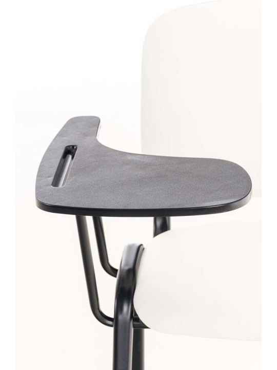 Scaun Ken cu masa plianta imitatie piele, alb Scaun Ken cu masa plianta imitatie piele, alb