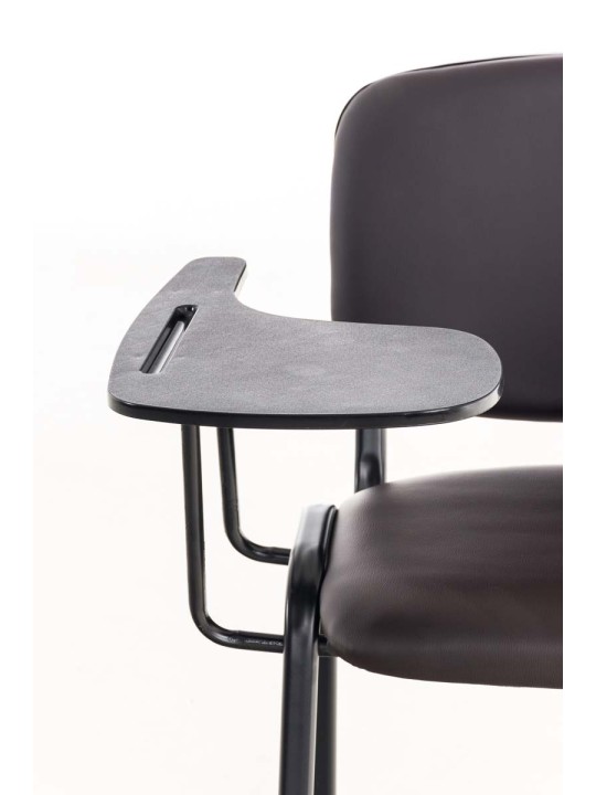 Scaun Ken cu masa plianta imitatie piele, maro Scaun Ken cu masa plianta imitatie piele, maro