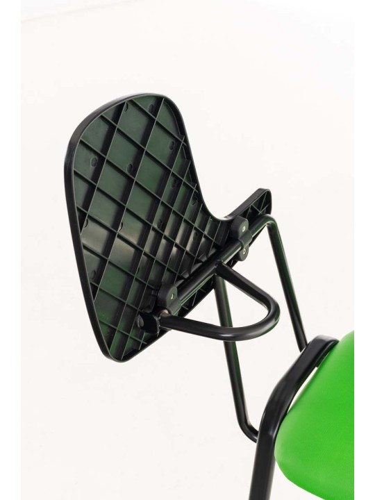 Scaun Ken cu masa plianta imitatie piele, verde