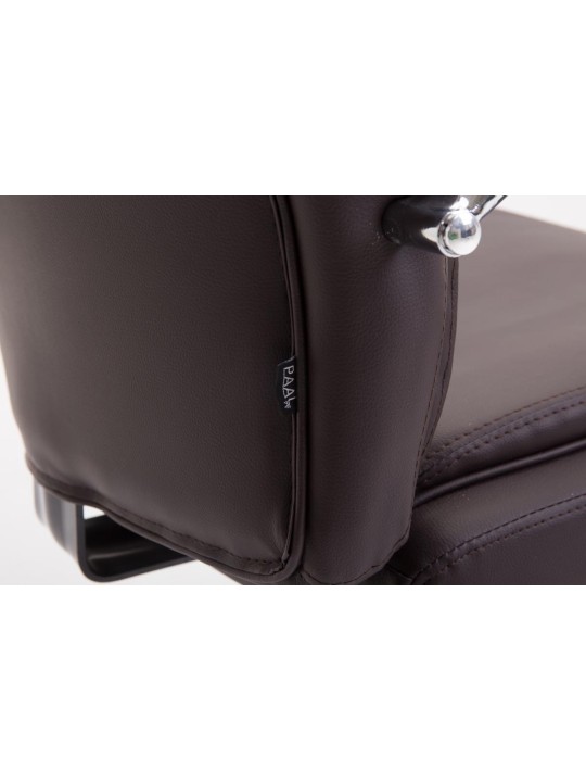 Scaun de birou Vaud imitatie piele, maro