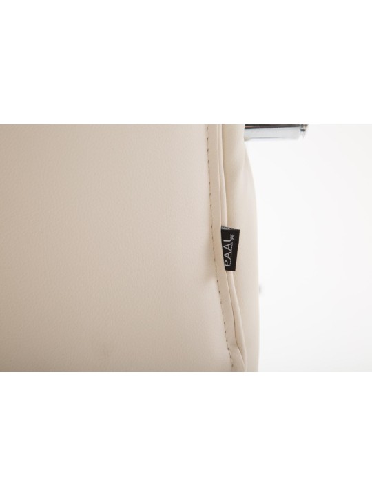 Scaun de birou Vaud imitatie piele, crem
