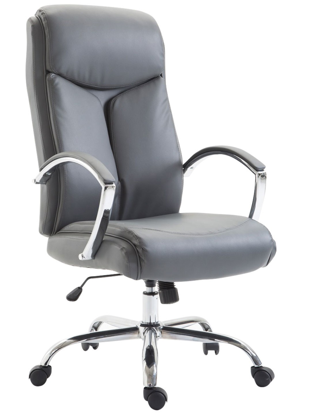 Scaun de birou Vaud imitatie piele, gri