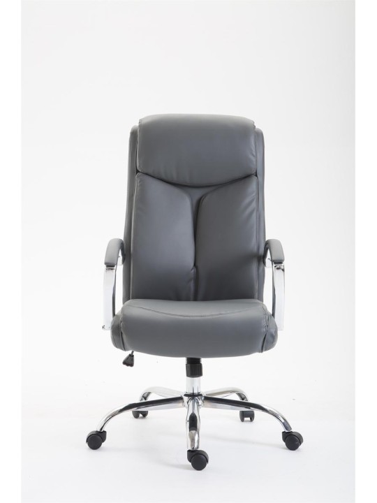 Scaun de birou Vaud imitatie piele, gri