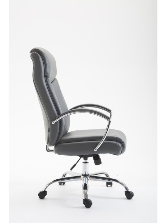 Scaun de birou Vaud imitatie piele, gri
