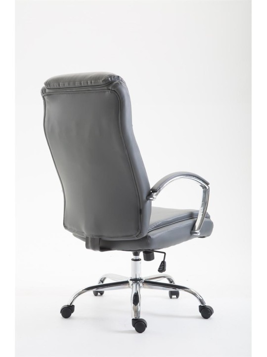 Scaun de birou Vaud imitatie piele, gri