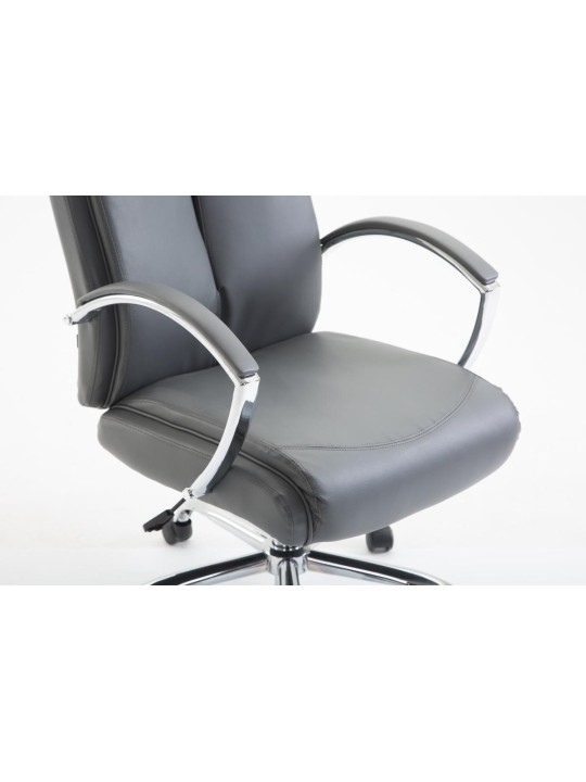 Scaun de birou Vaud imitatie piele, gri