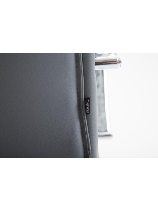 Scaun de birou Vaud imitatie piele, gri