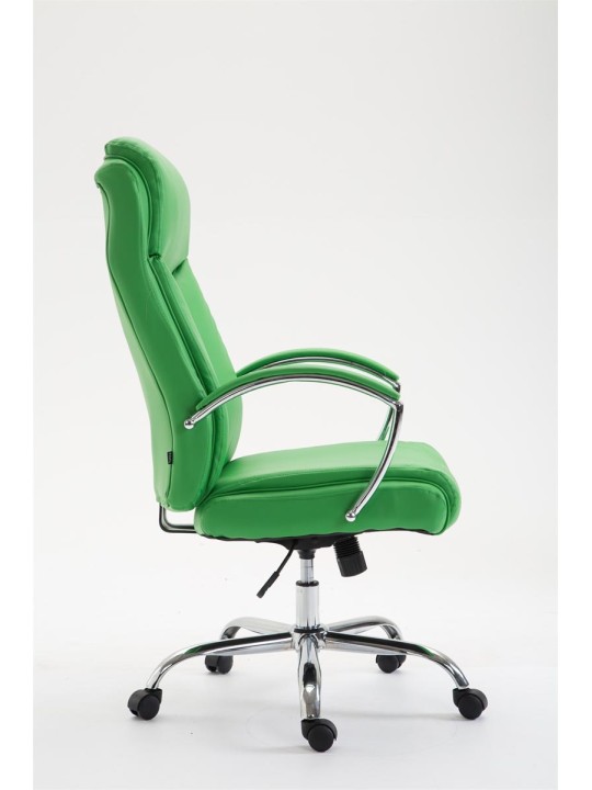 Scaun de birou Vaud imitatie piele, verde Scaun de birou Vaud imitatie piele, verde