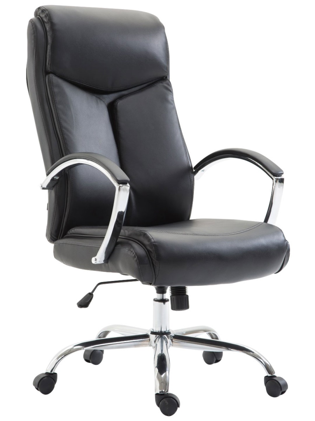 Scaun de birou Vaud imitatie piele, negru