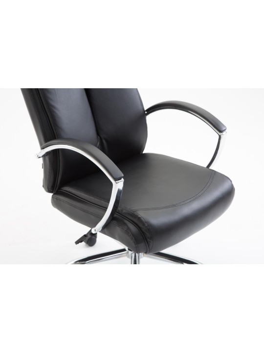 Scaun de birou Vaud imitatie piele, negru