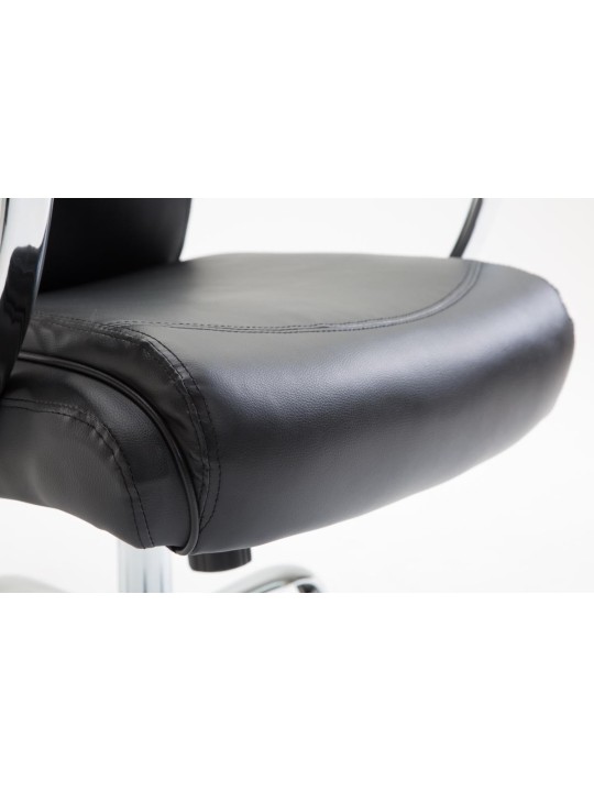 Scaun de birou Vaud imitatie piele, negru