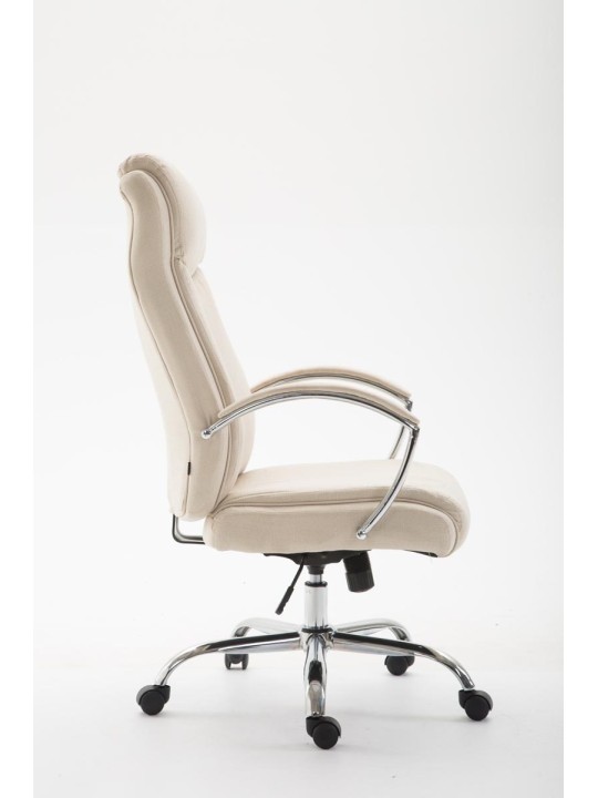 Scaun de birou stofa Vaud, crem