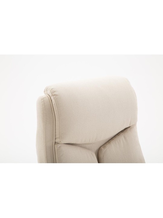 Scaun de birou stofa Vaud, crem
