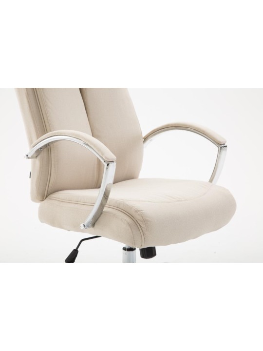 Scaun de birou stofa Vaud, crem