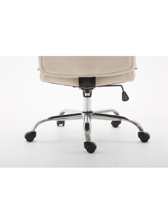 Scaun de birou stofa Vaud, crem