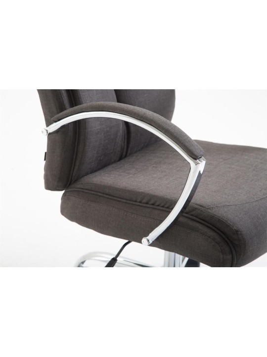 Scaun de birou stofa Vaud, gri închis