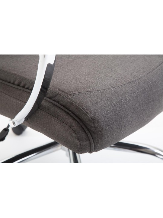 Scaun de birou stofa Vaud, gri închis
