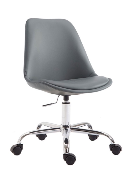 Scaun de birou imitatie piele Toulouse, gri