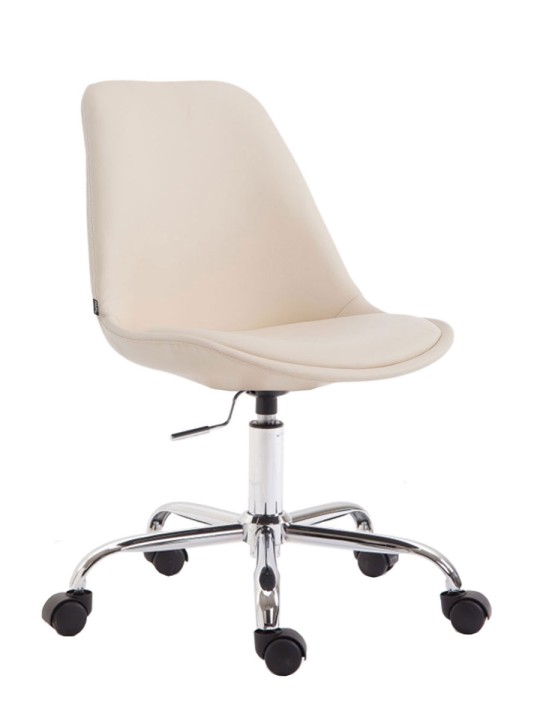 Scaun de birou imitatie piele Toulouse, crem Scaun de birou imitatie piele Toulouse, crem